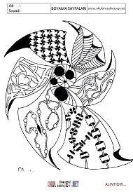 Zenteangle boyama sayfaları